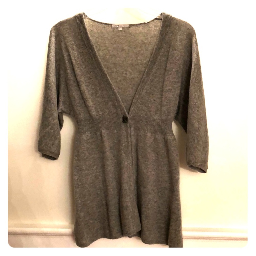 Short sleeve cashmere sweater